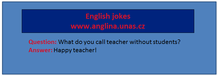 Angličtina online a zdarma - Angličtina pro začátečníky - english jokes - sloveso "to be" učte se angličtinu s úsměvem