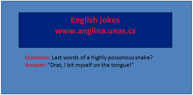 Angličtina online a zdarma - Anglická Předpřítomný čas prostý - na www.Anglina.uNas.cz - english jokes zdarma - předpřítomný prostý čas (Present perfect simple)
